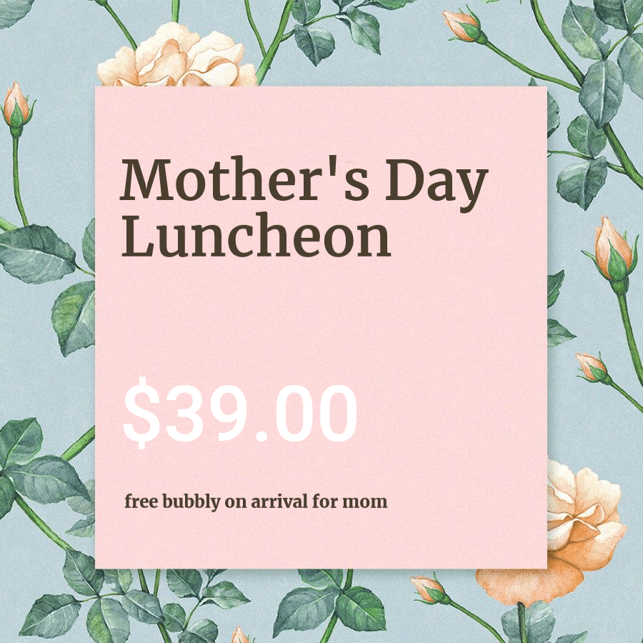 Fresh Mother's Day Lunch Promo Instagram Post预览效果