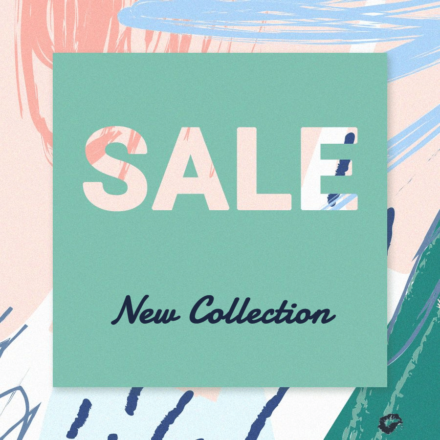 Commercial Clothes Season Sale New Collection Instagram Post预览效果
