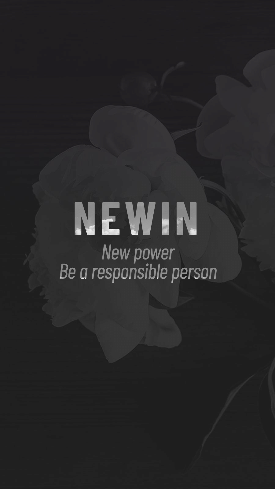 Black Flower Background Text CLass Art Simple Style Instagram Highlight