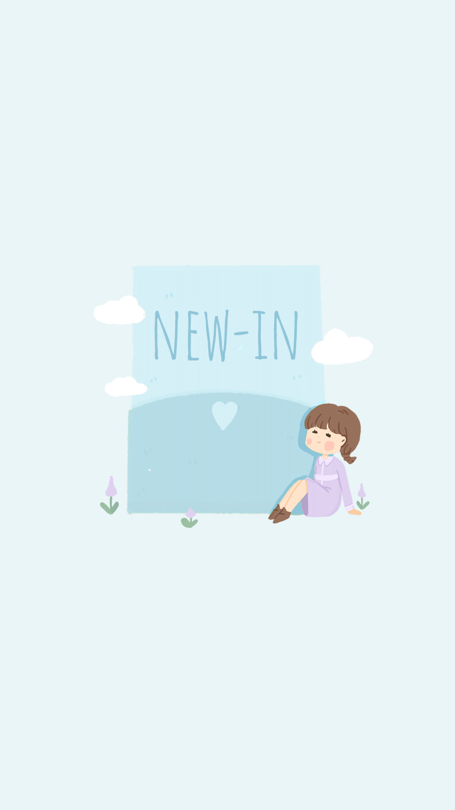 Cute Hand Painted Girl New In  Illustration Instagram Highlight