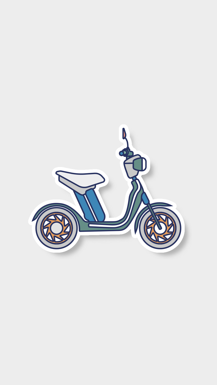 Transportation Vehicles Cartoon Cardboard Motocycle Instagram Highlight