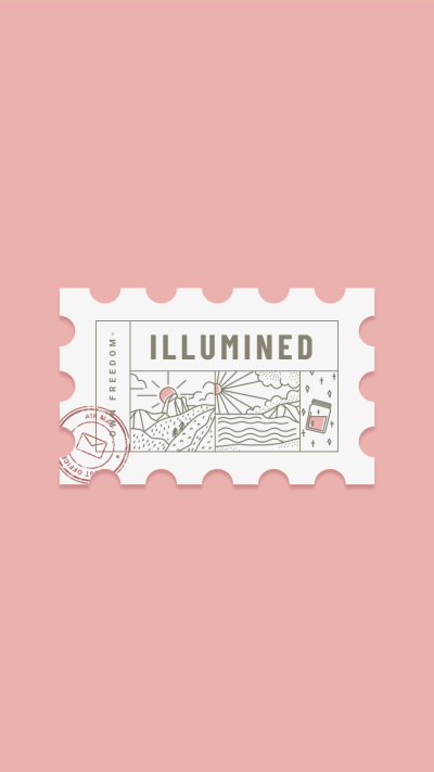 Literary Retro Hand Painted Stamp Frame Simple Text Illumined Instagram Highlight