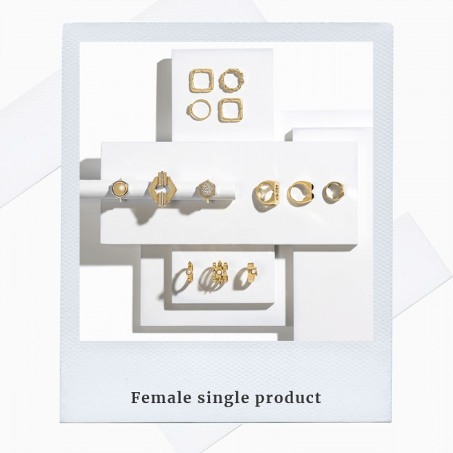 Jewelry and Accessories Rings Display Ecommerce Product Image预览效果