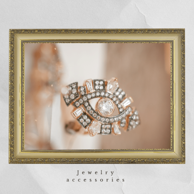 Special Frame Jewelry Photo Commodity Promotion Fashion Simple Style Poster Ecommerce Product