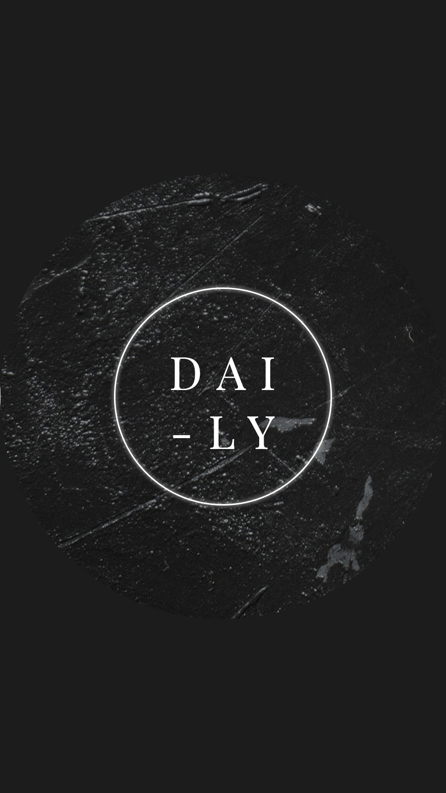 Black Background Circle Frame Simple Text Fashion Style Instagram Highlight