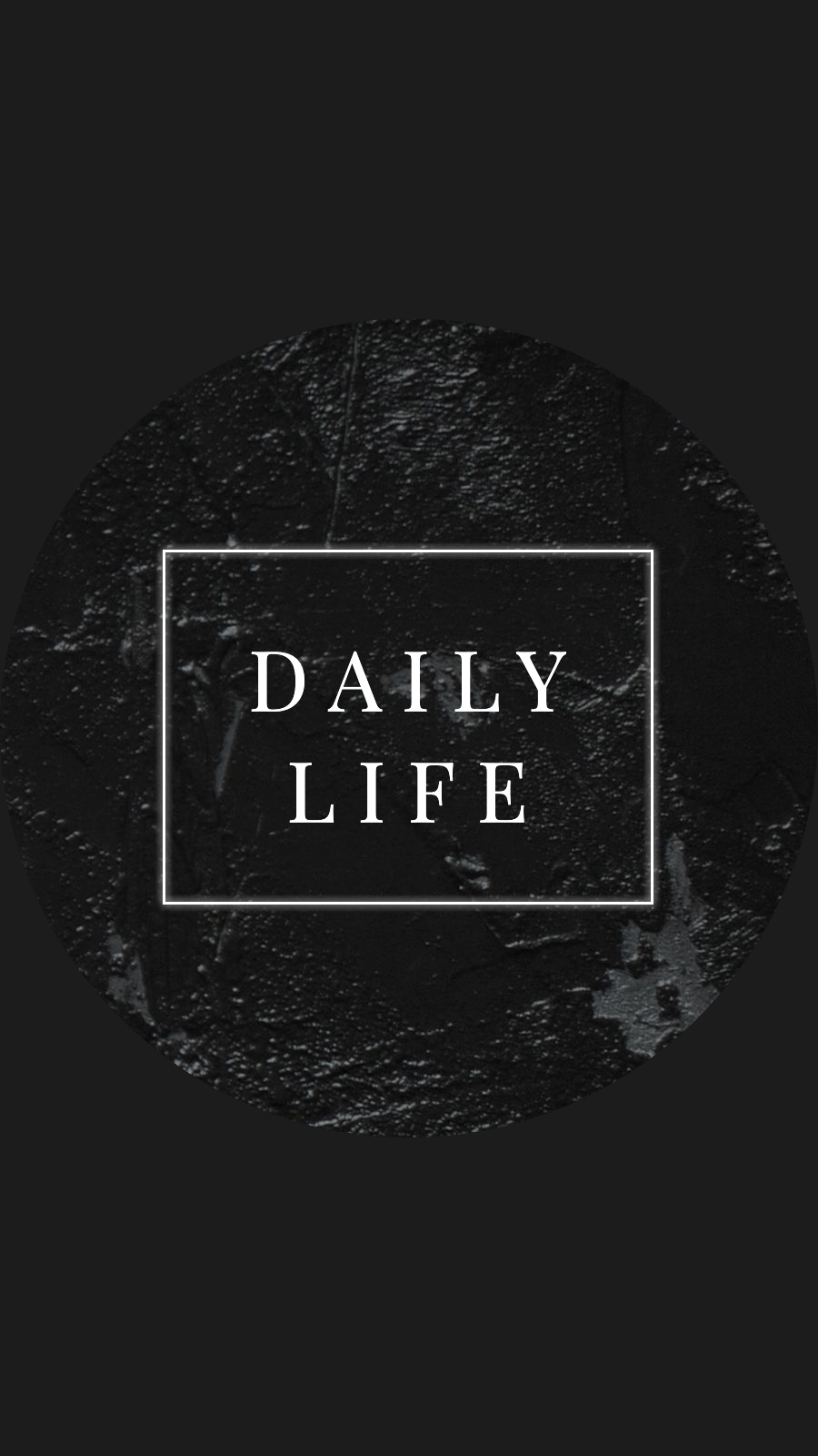 Black Background Rectangle Text CLass Art Simple Style Instagram Highlight