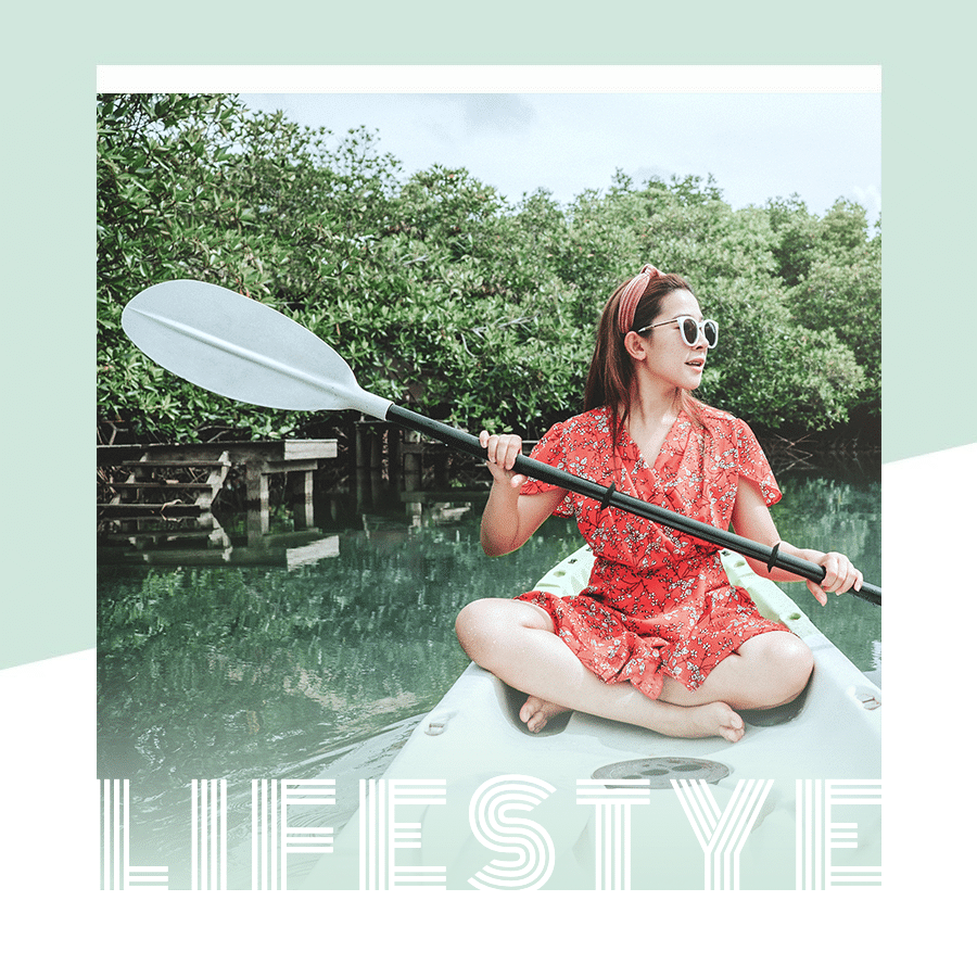 Dark Cyan White Background Female Traveling Photo Happy Simple Fashion Style Poster Instagram Story