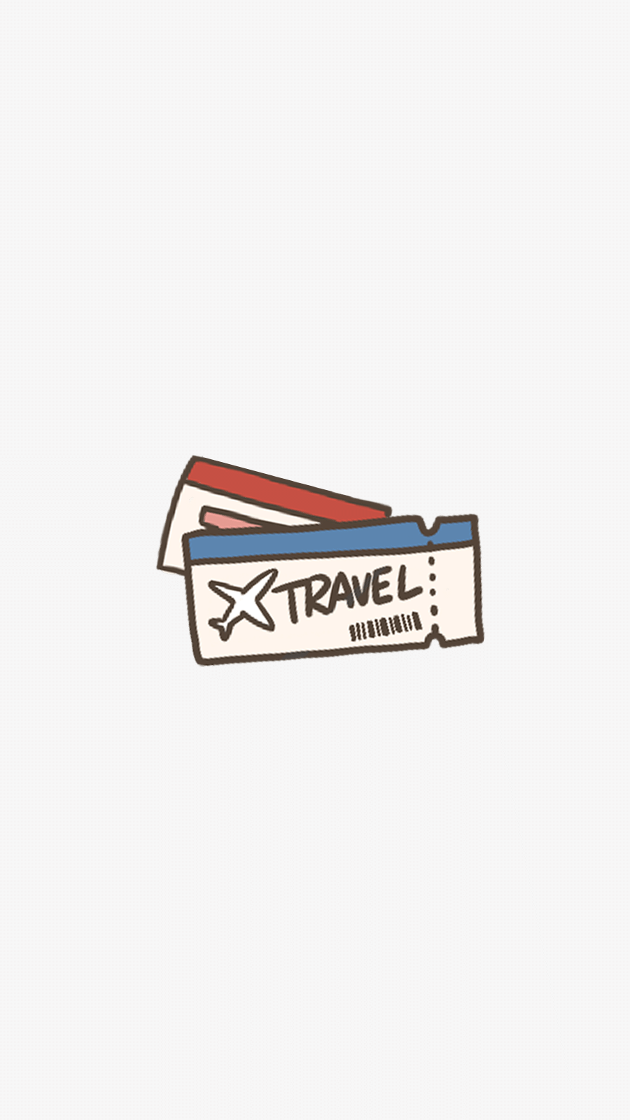 White Background Travel Record Airplane Tickets Simple Fashion Style Instagram Highlight