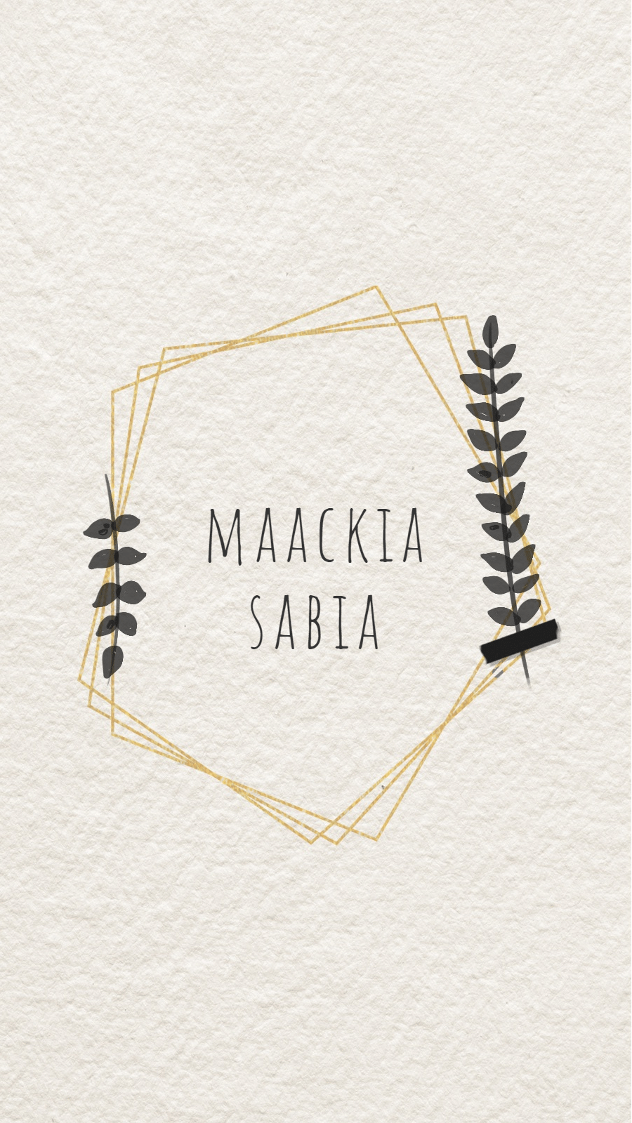 Paper Background Plant Irregular Frame Text Class Simple Art Instagram Highlight