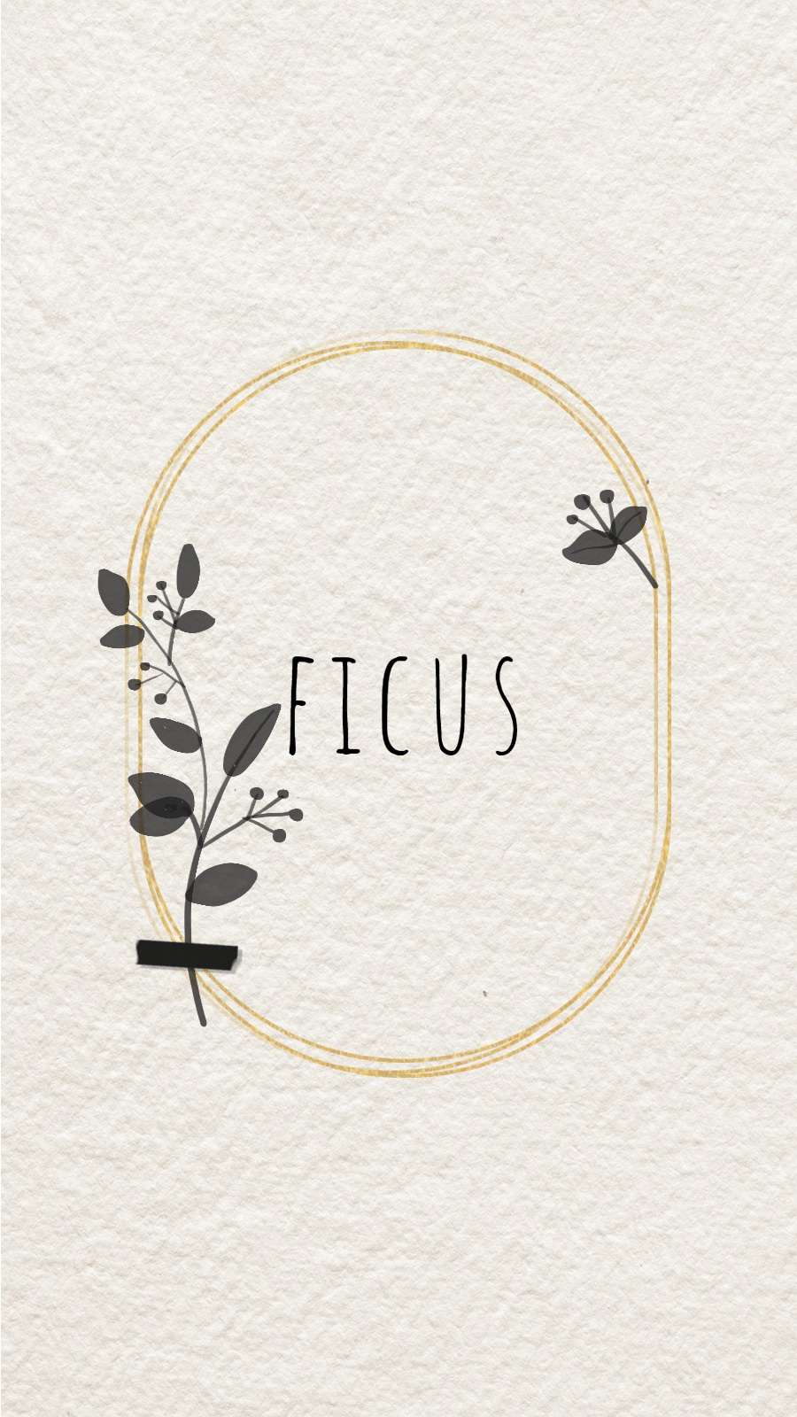Paper Fold Background Plant Ellipse Frame Text Simple Fresh Style Instagram Highlight