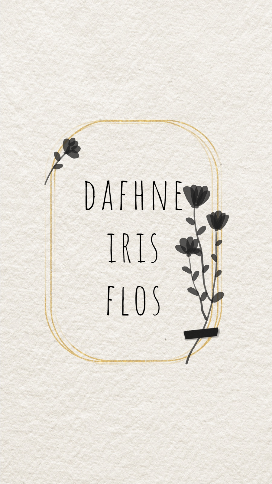 Paper Fold Background Plant Frame Text Simple Fresh Style Instagram Highlight