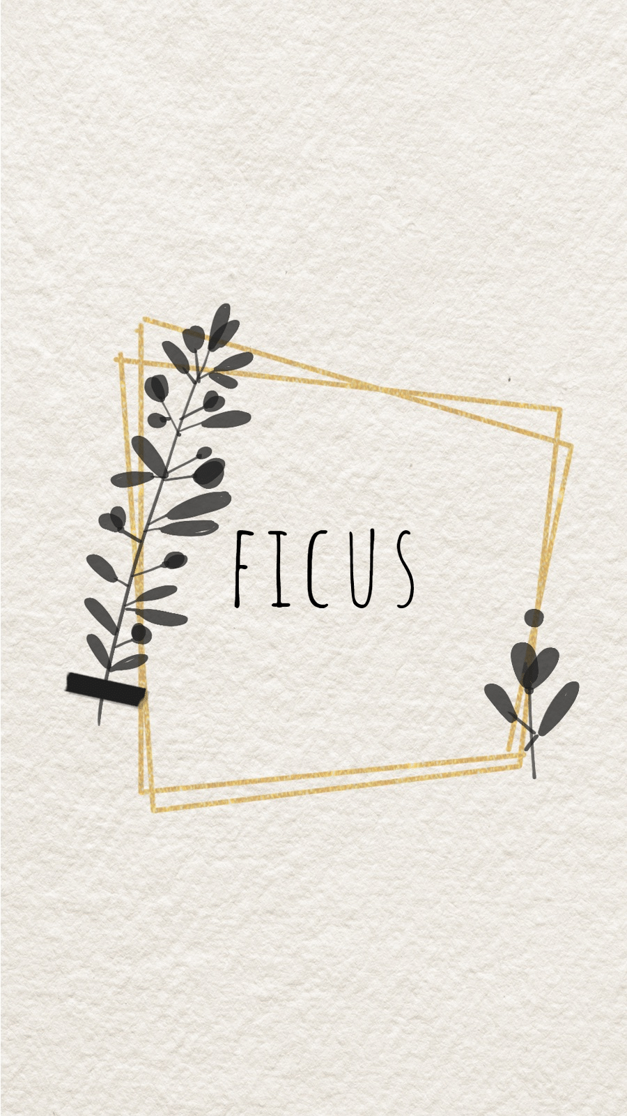Simple Literary Pleated Paper Background Hand Painted Leaf Decoration Instagram Highlight