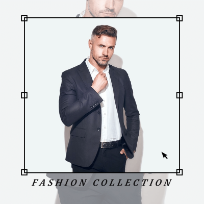 Simple Style Square Element Men’s Clothing Promotion Ecommerce Product Image