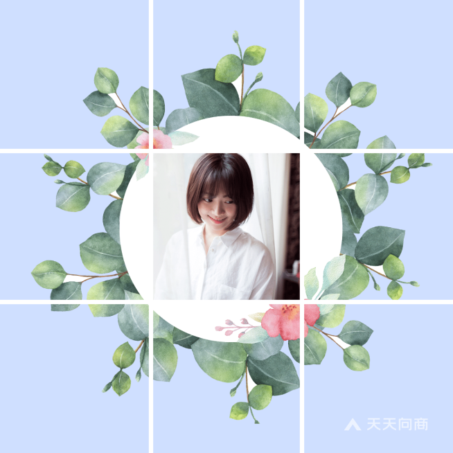 玫瑰花爱心方形展示海报预览效果
