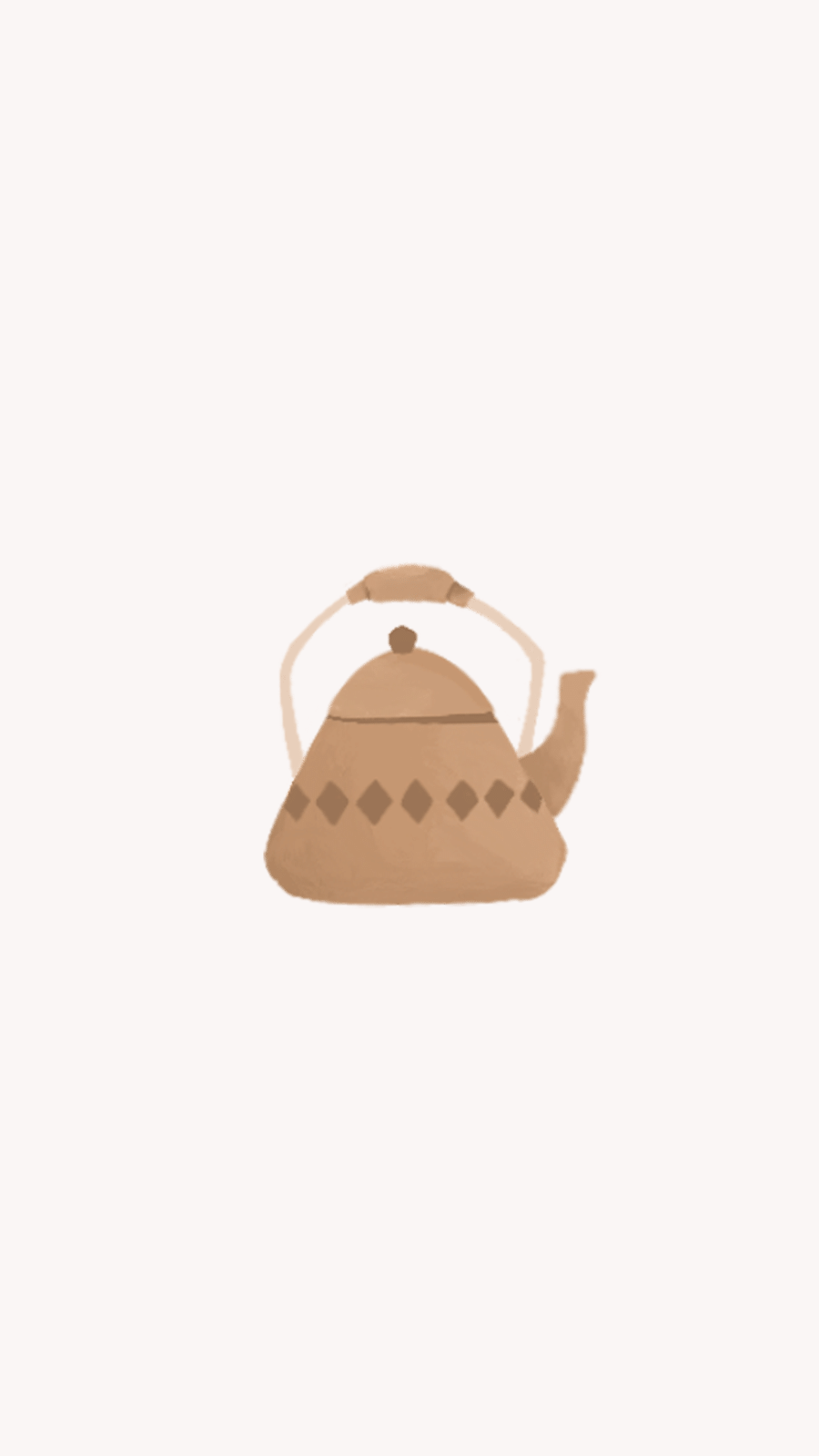 White Background Household Kettle Simple Art Style Instagram Highlight