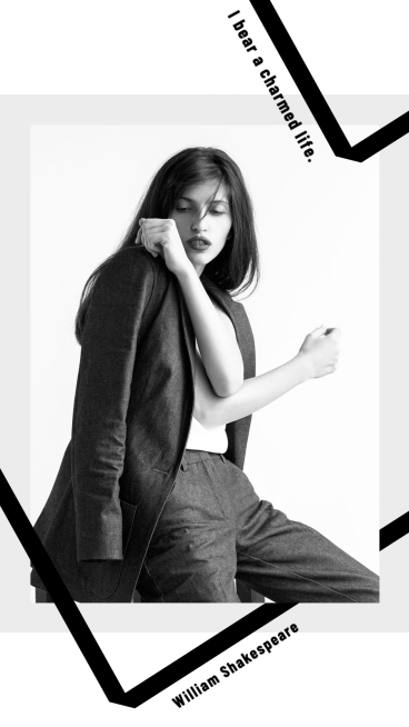 Simple Fashion Suit Woman Personal Show Instagram Story预览效果