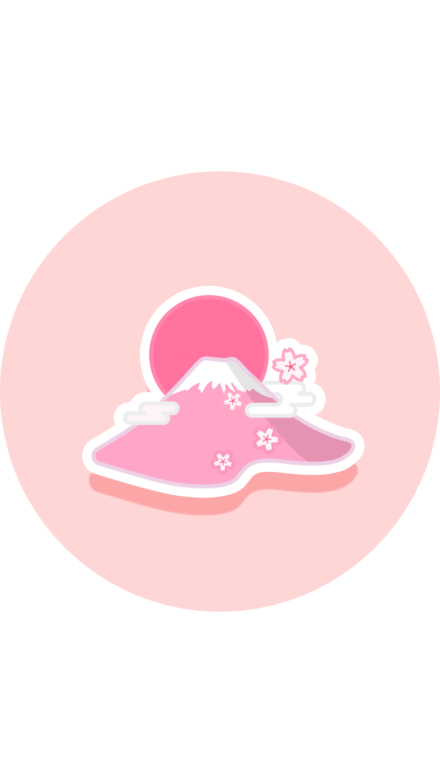 Cute Japanese Culture Fuji Illustration Instagram Highlight