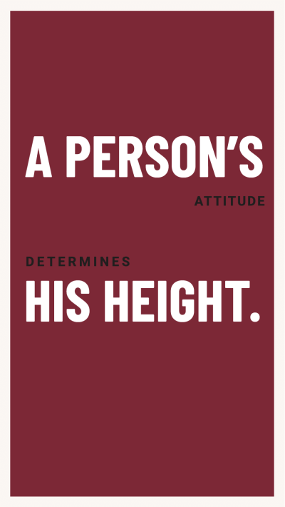 Minimalist Rectangle Frame Attitude Text Quotes Instagram Story