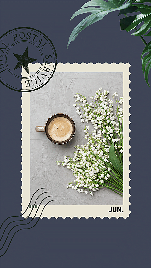 Literary Travel Record Coffee Display Instagram Story