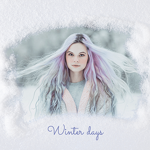 Simple Literary Winter Days Woman Personal Display Instagram Post