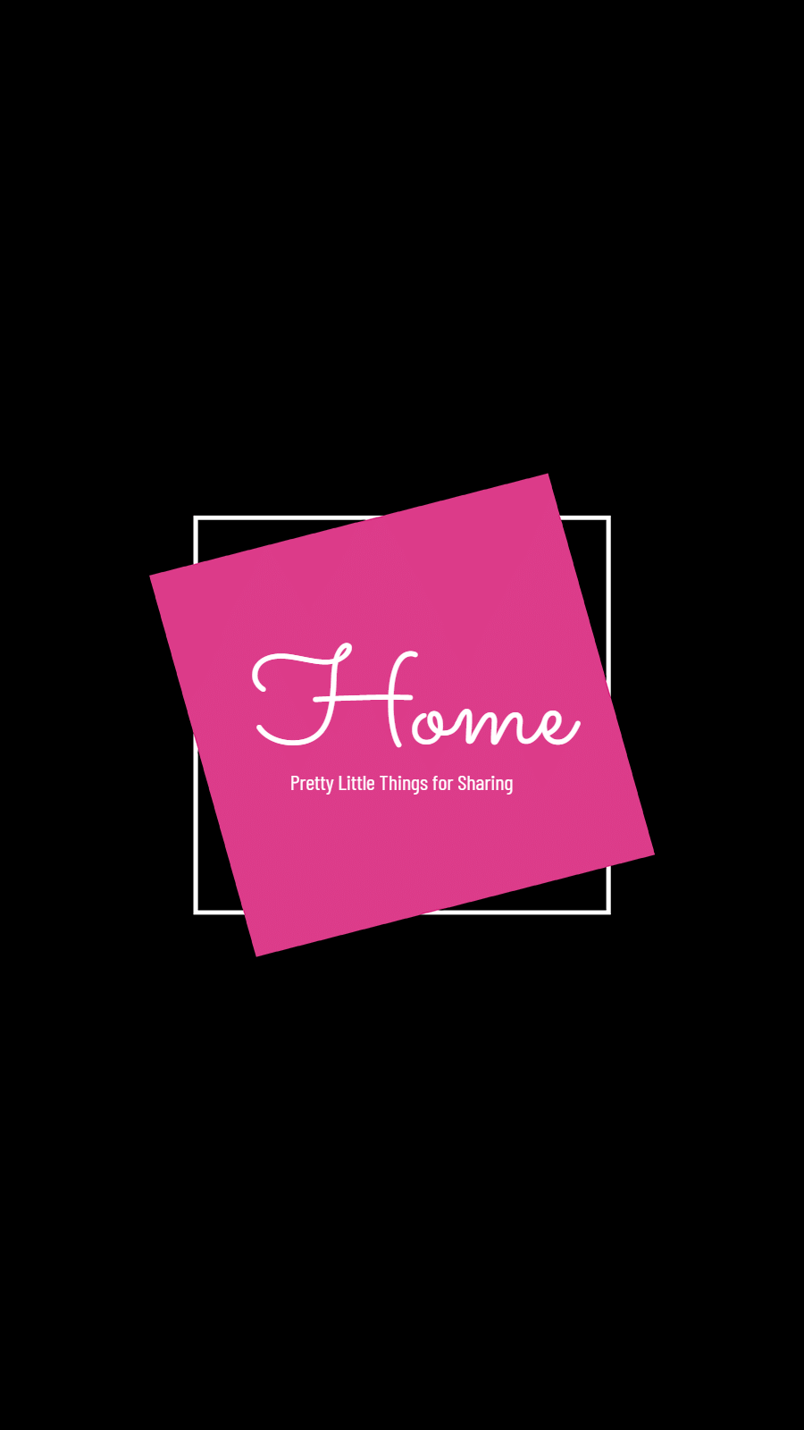 Black Background Red Purple Square Text Fashion Simple Style Instagram Highlight