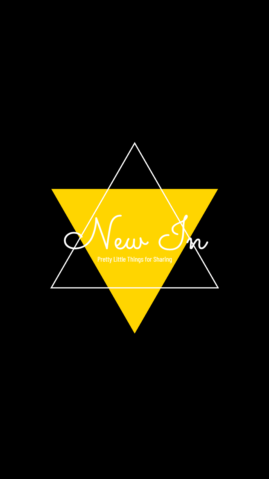 Black Background Triangles Text CLass Hand-painted Simple Style Instagram Highlight