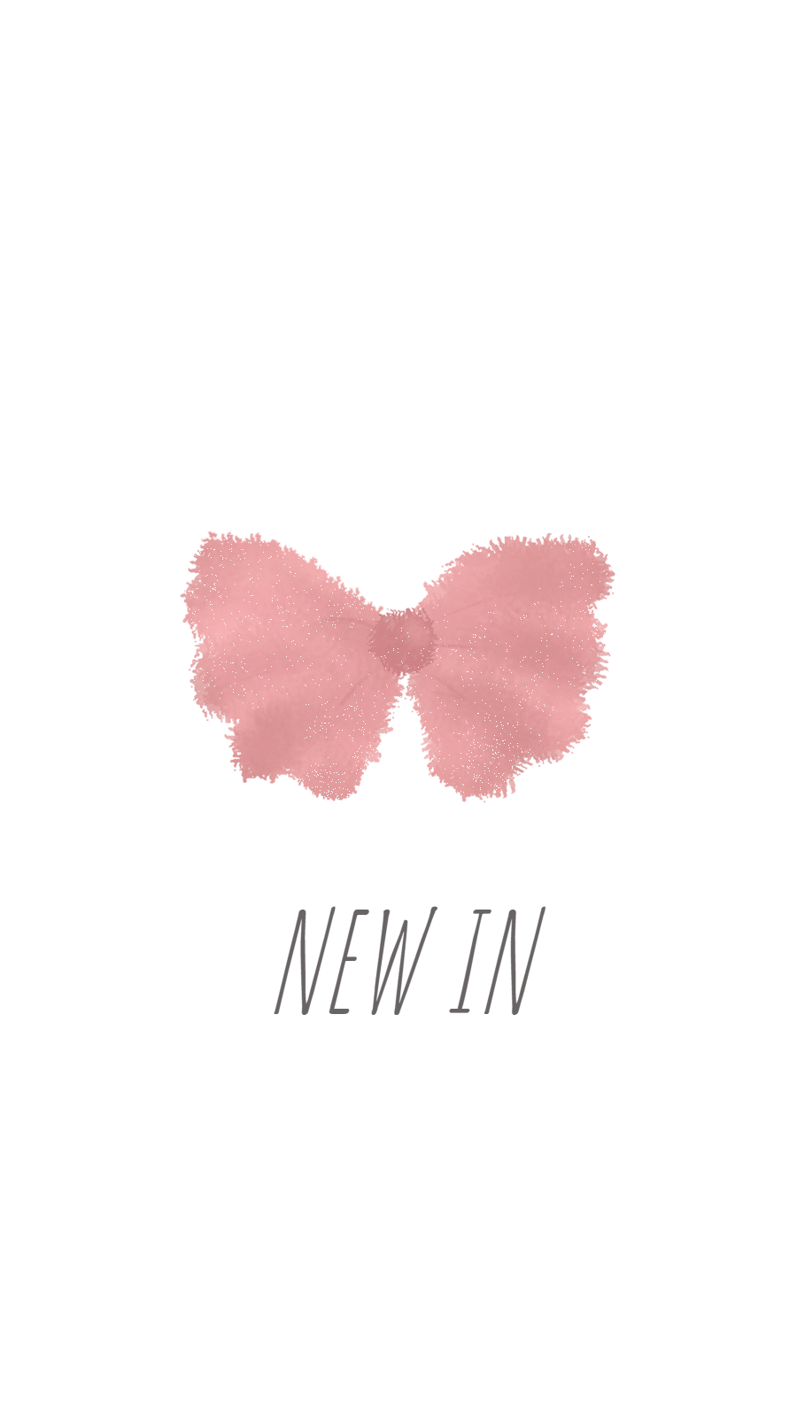 White Background Pink Bow Simple Text Fashion Style Instagram Highlight