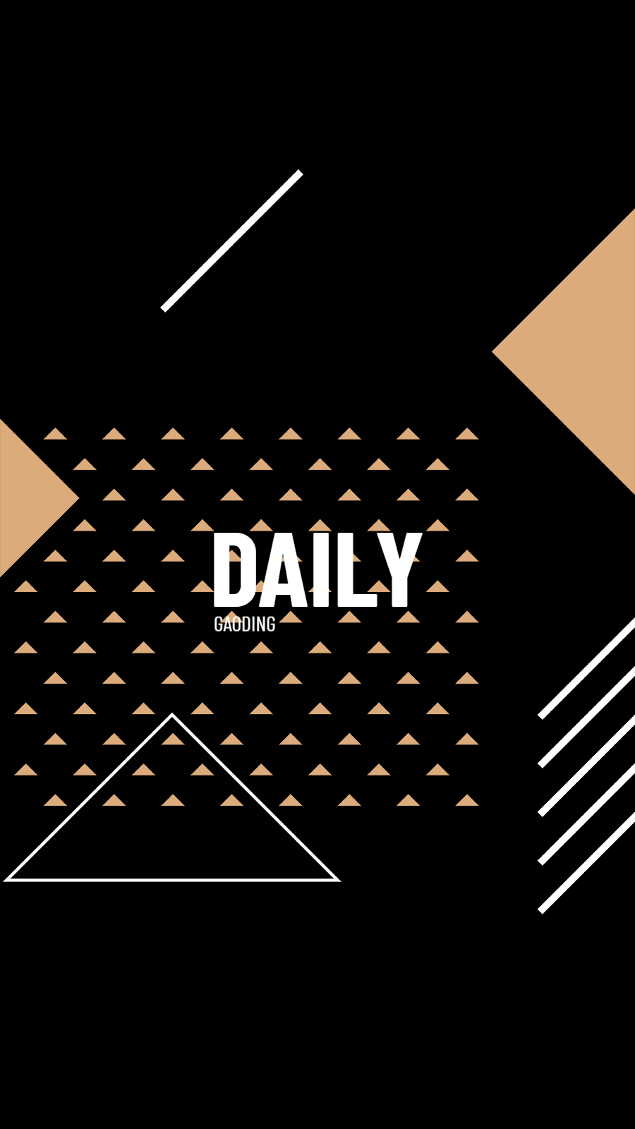 Simple Geometry Triangle Pattern Text Daily Instagram Highlight