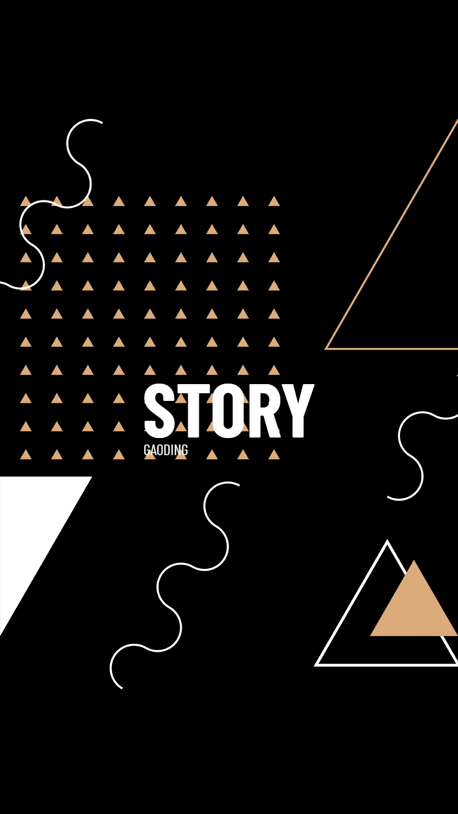 Simple Wavy Line Pattern Text Story Instagram Highlight