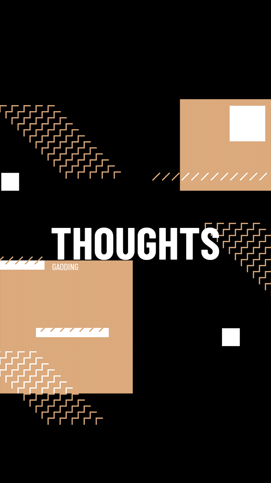 Simple Square Pattern Text Thoughts Instagram Highlight