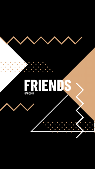 Simple Triangle Pattern Text Friends Instagram Highlight预览效果
