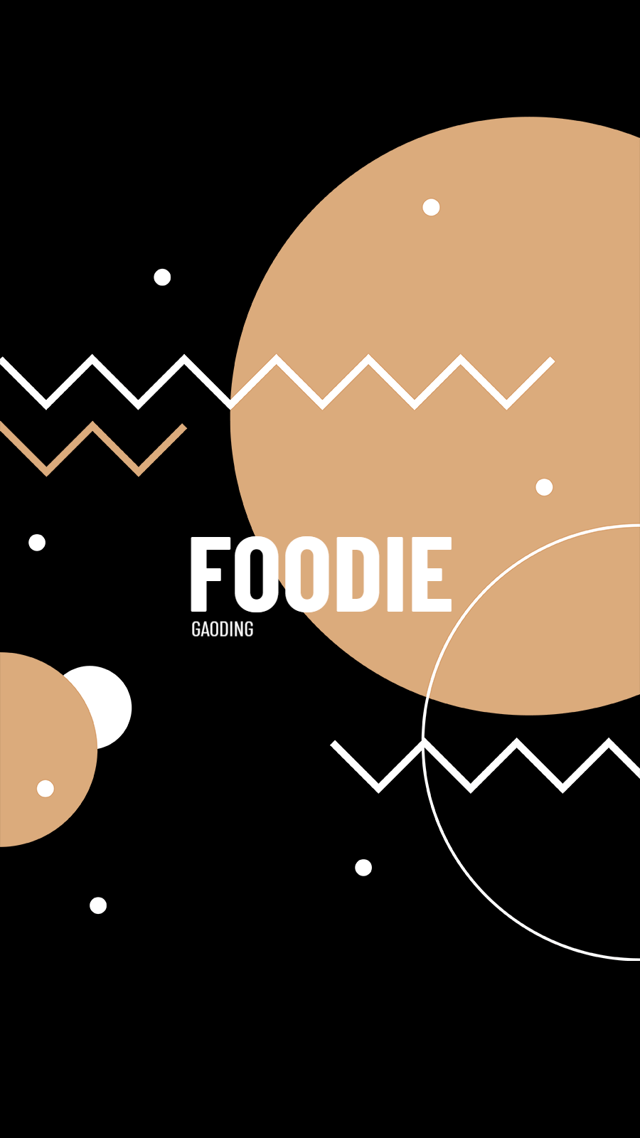 Simple Circle Pattern Text Foodie Instagram Highlight