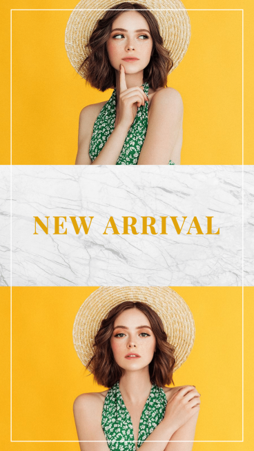 Rectangle Frame Women's Wear New Arrival Display Instagram Story预览效果