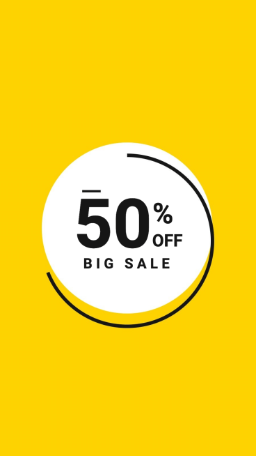 Simple Circle Frame Text Discount Sale Instagram Highlight预览效果