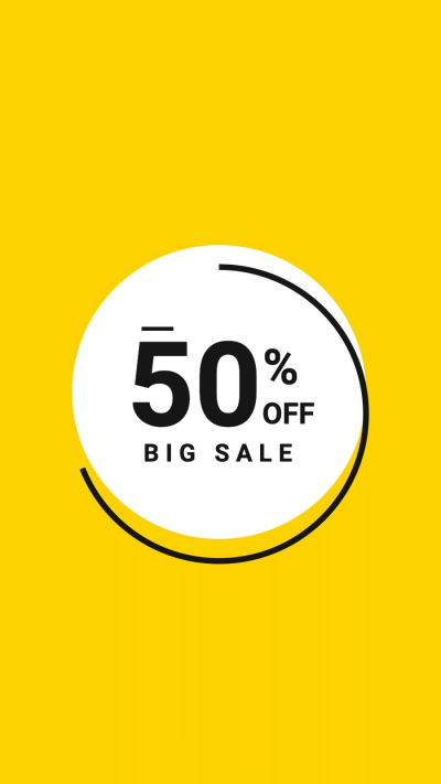 Simple Circle Frame Text Discount Sale Instagram Highlight