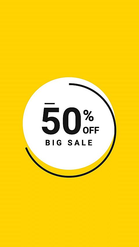 Simple Circle Frame Text Discount Sale Instagram Highlight