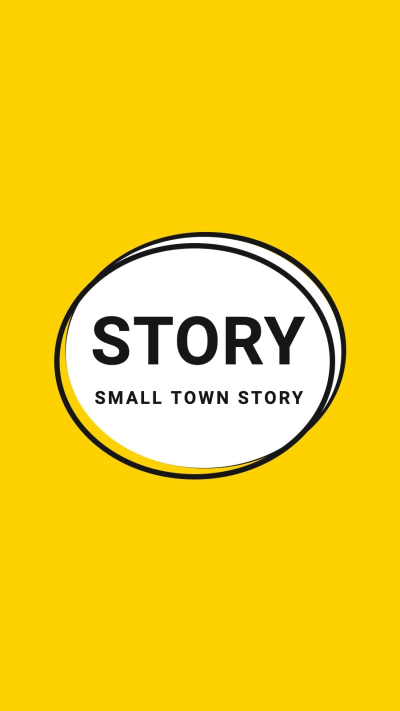 Minimalist Ellipse Frame Text Small Town Story Instagram Highlight