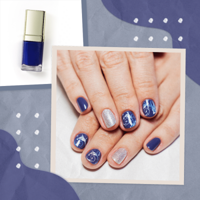 Luxury Paper Background Nail Polish Detail Display Instagram Post