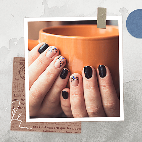 Newspaper Background Frame Manicure Photo Simple Fashion Style Poster Instagram Post