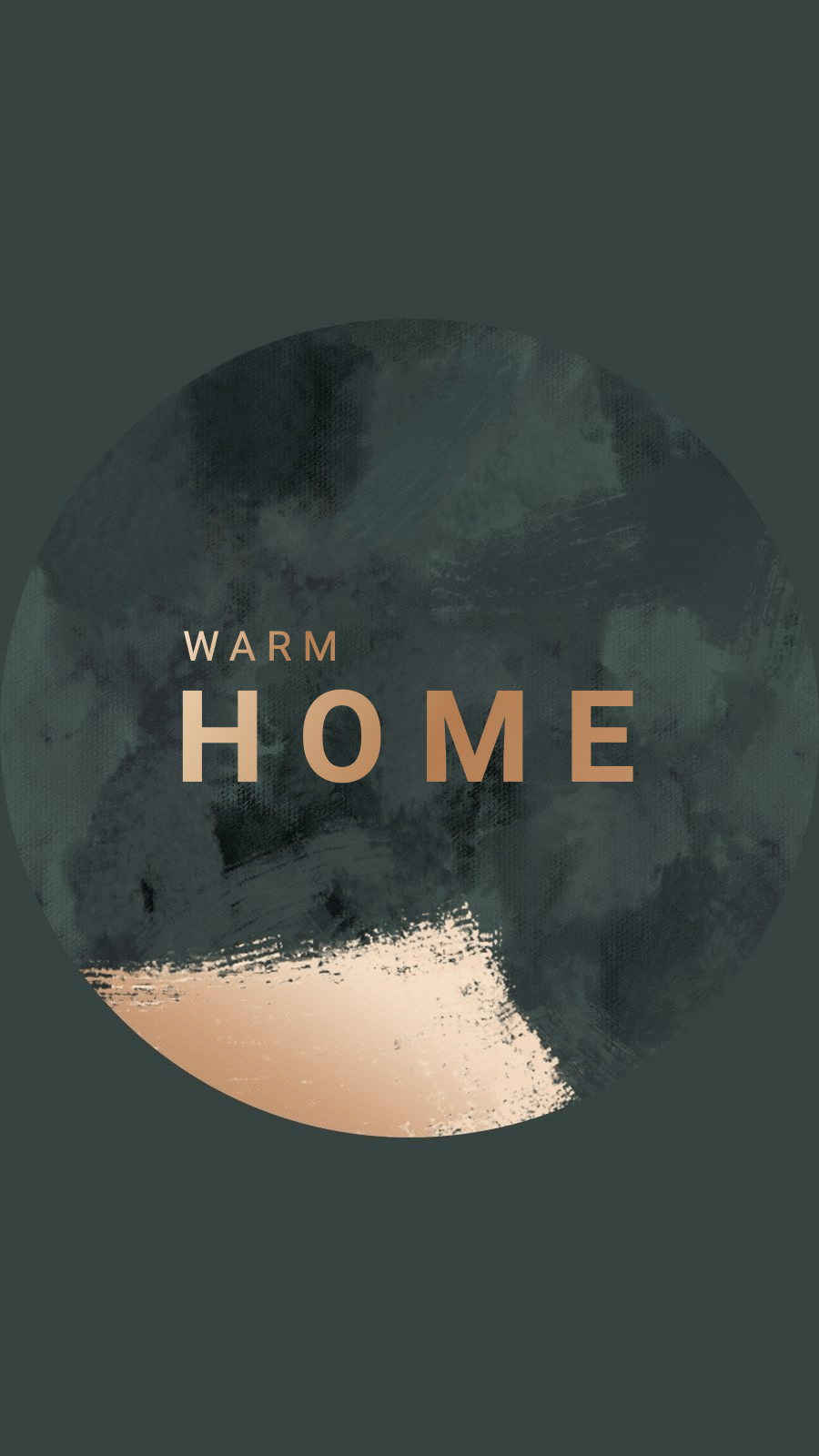 Luxury Texture Brush Circle Frame Text Warm Home Instagram Highlight