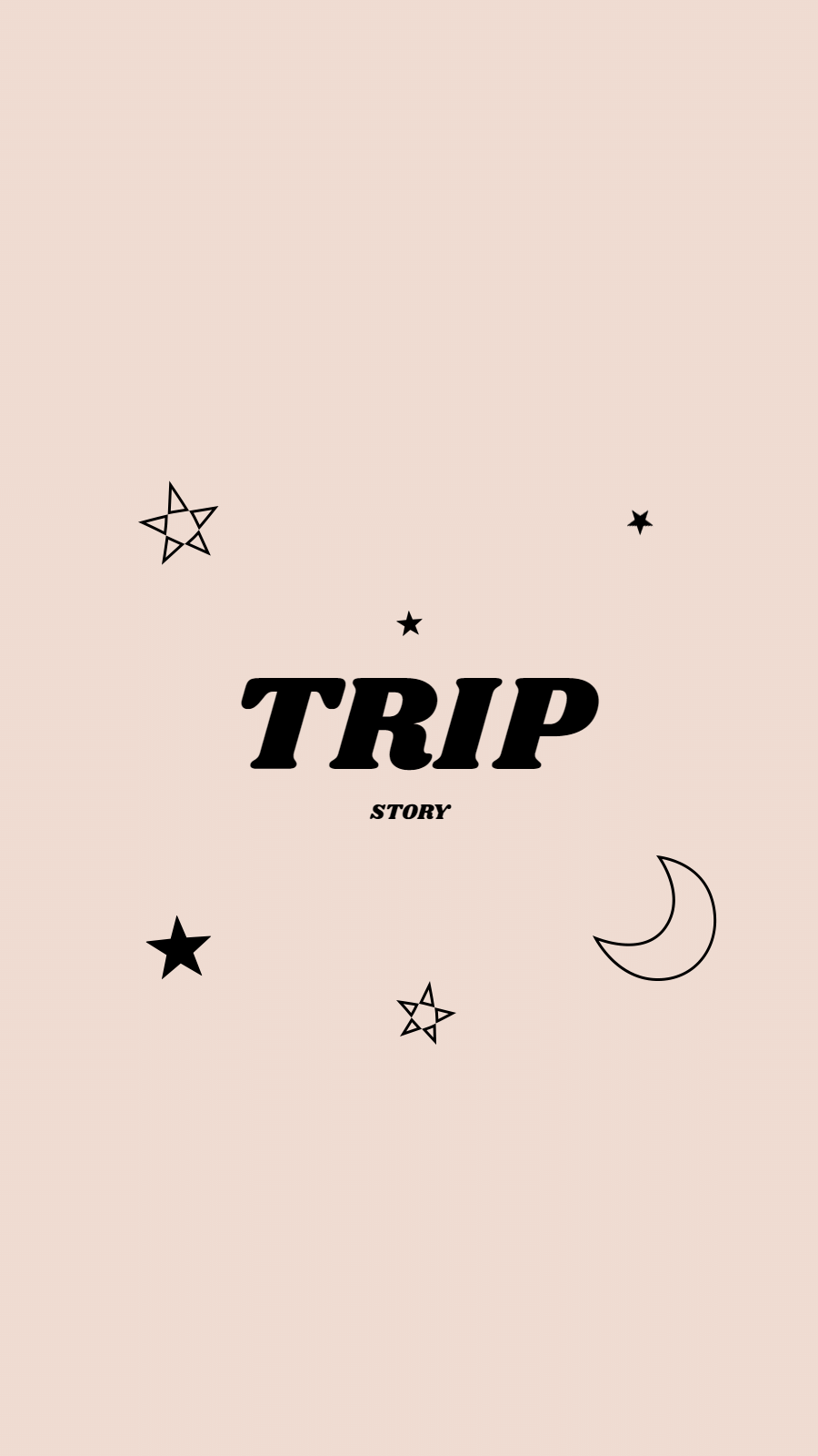 Simple Style Trip Record Moon Element Instagram Highlight
