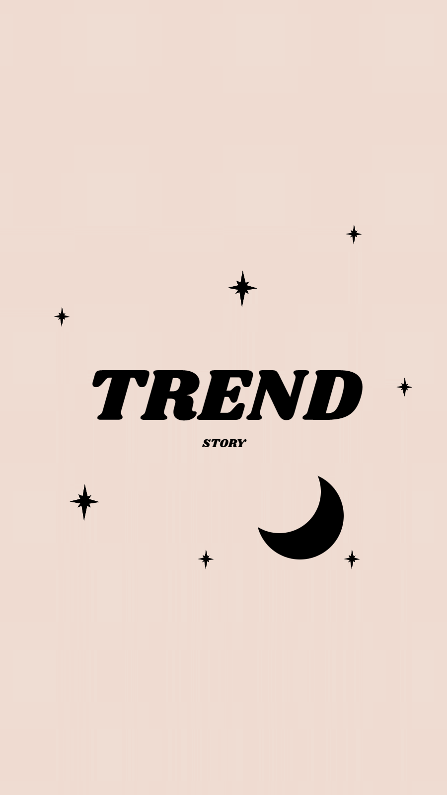 Dark Blue Shadow Background Moon Star Simple Text  Fashion Style Instagram Highlight