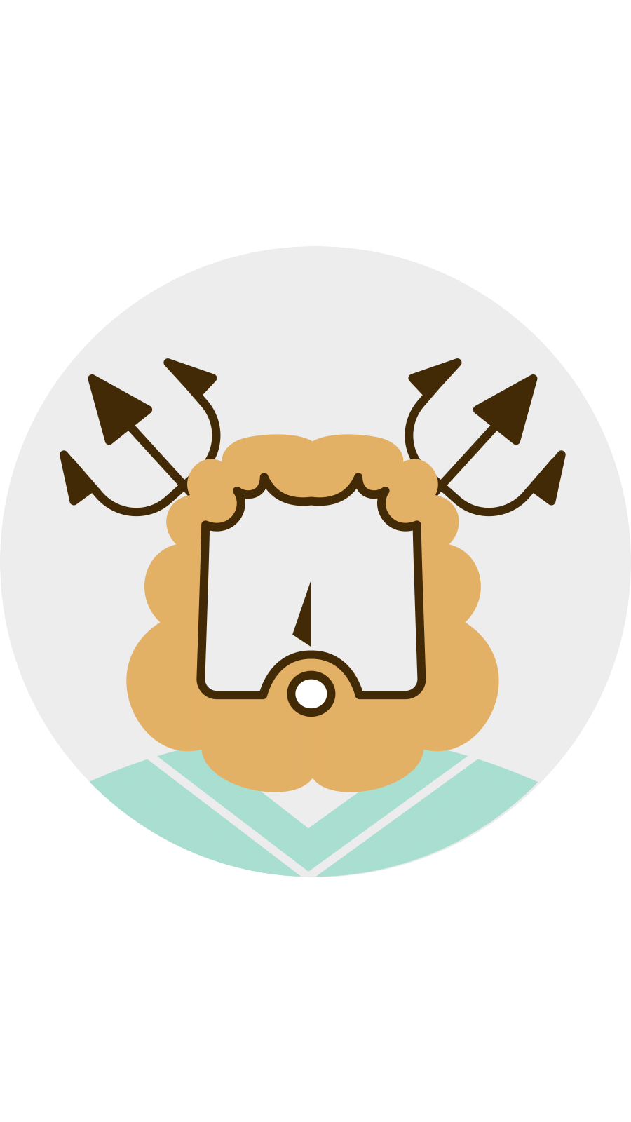 Simple Ring Frame Cartoon Poseidon Cool Icon Instagram Highlight