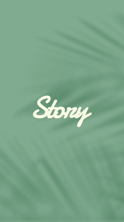 Literary Green Leave Shadow Background Simple Text Story Instagram Highlight