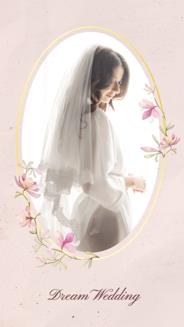 Literary Wedding Dress Woman Personal Show Instagram Story预览效果