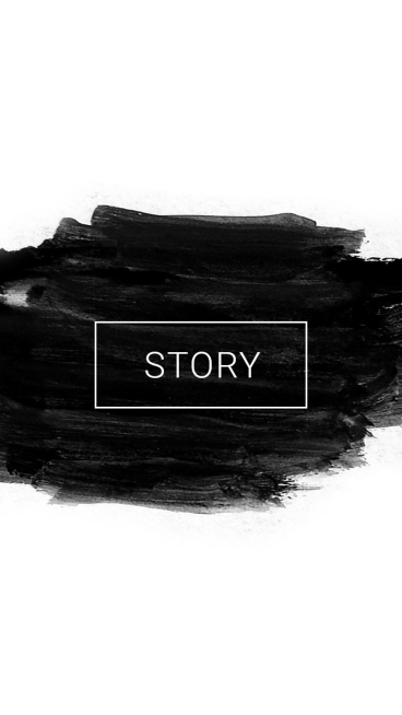 Minimalist Black Watercolor Brush Simple Text Story Instagram Highlight预览效果