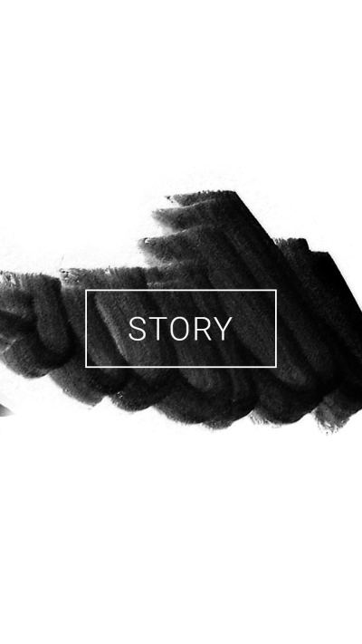 Minimalist Black Watercolor Brush Rectangle ELement Instagram Highlight