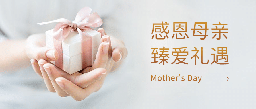 母亲节活动促销礼盒公众号首图预览效果