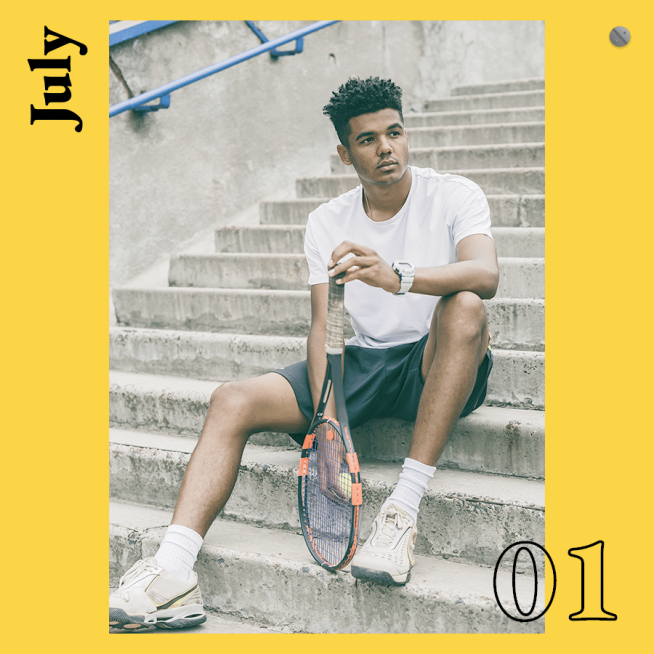 Simple Fashion Sports Man Calendar Record Instagram Post预览效果