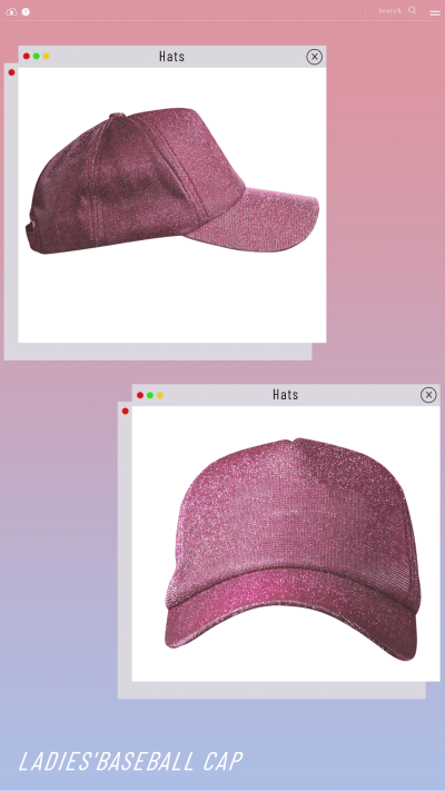 Simple Interface Simulation Baseball Cap Instagram Story